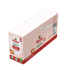 Holle yogurt pouch 10-pack on shelf, convenient for lunches and travel