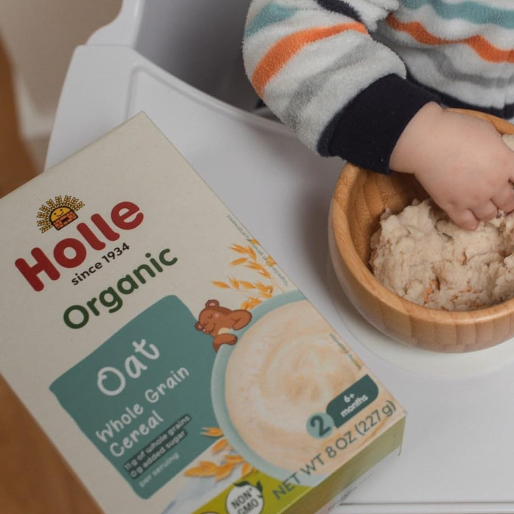 Holle cereal varieties: multigrain option for varied nutrition.