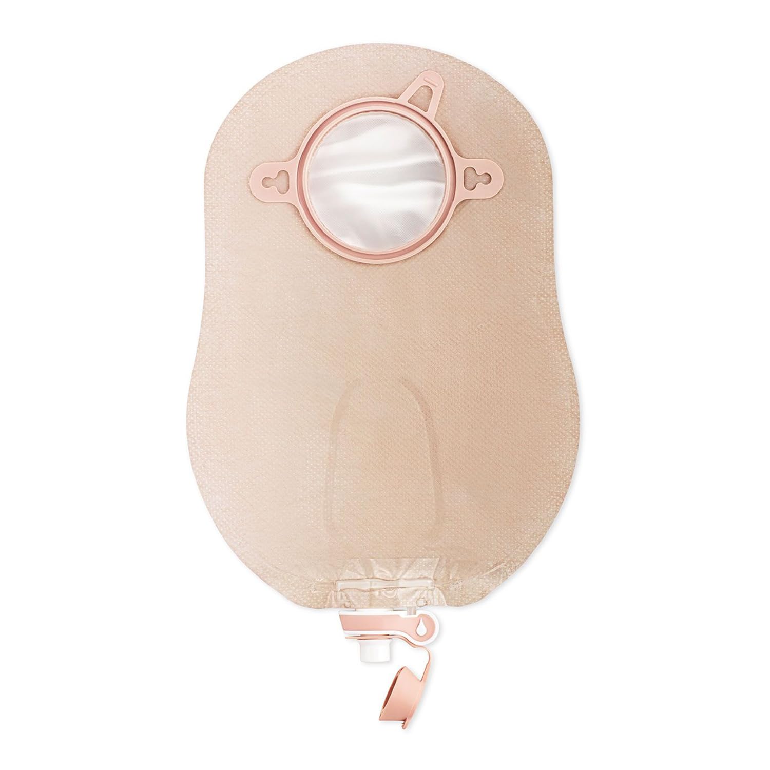 Hollister 18922 New Image 2-Piece Urostomy Pouch with 9-inch ultra-clear body in green.