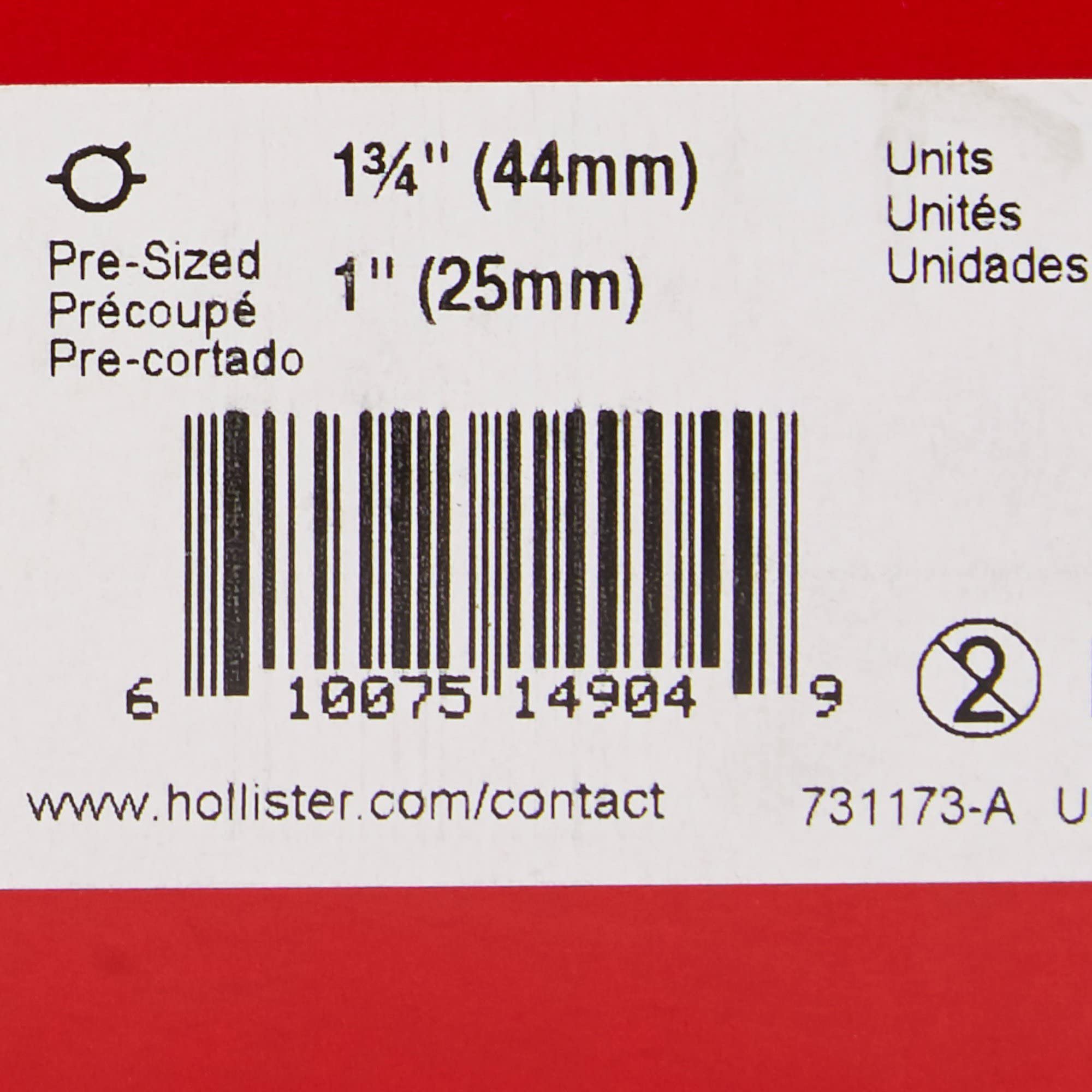 Close-up of pre-cut openings on Hollister Flextend barrier.