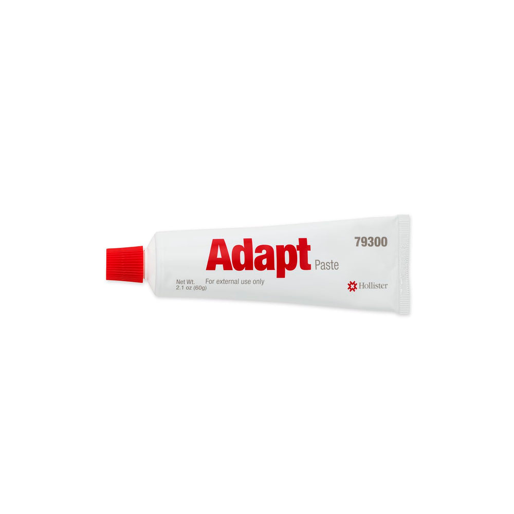 Hollister Adapt Skin Barrier Paste on bathroom counter ready for use.