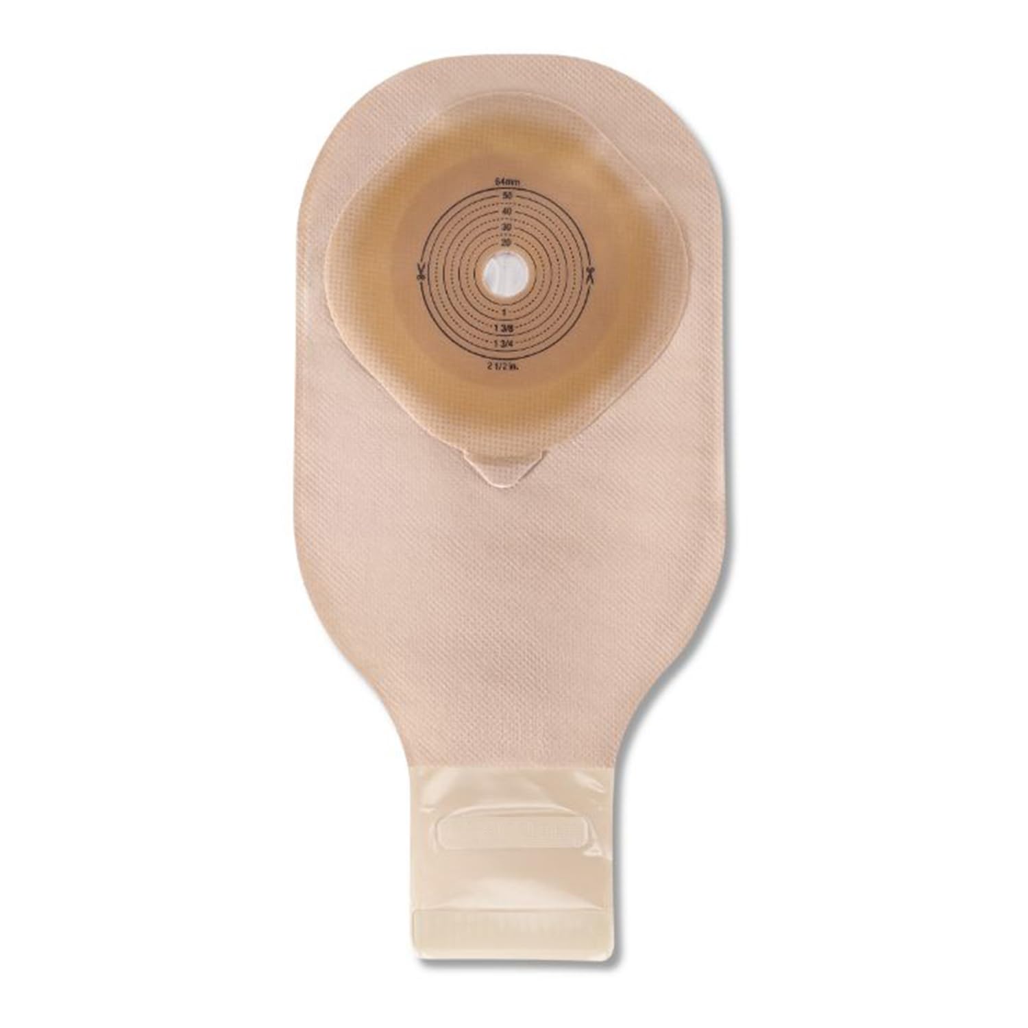 Hollister 8901 drainable pouch with CeraPlus barrier close-up showing skin-friendly protection