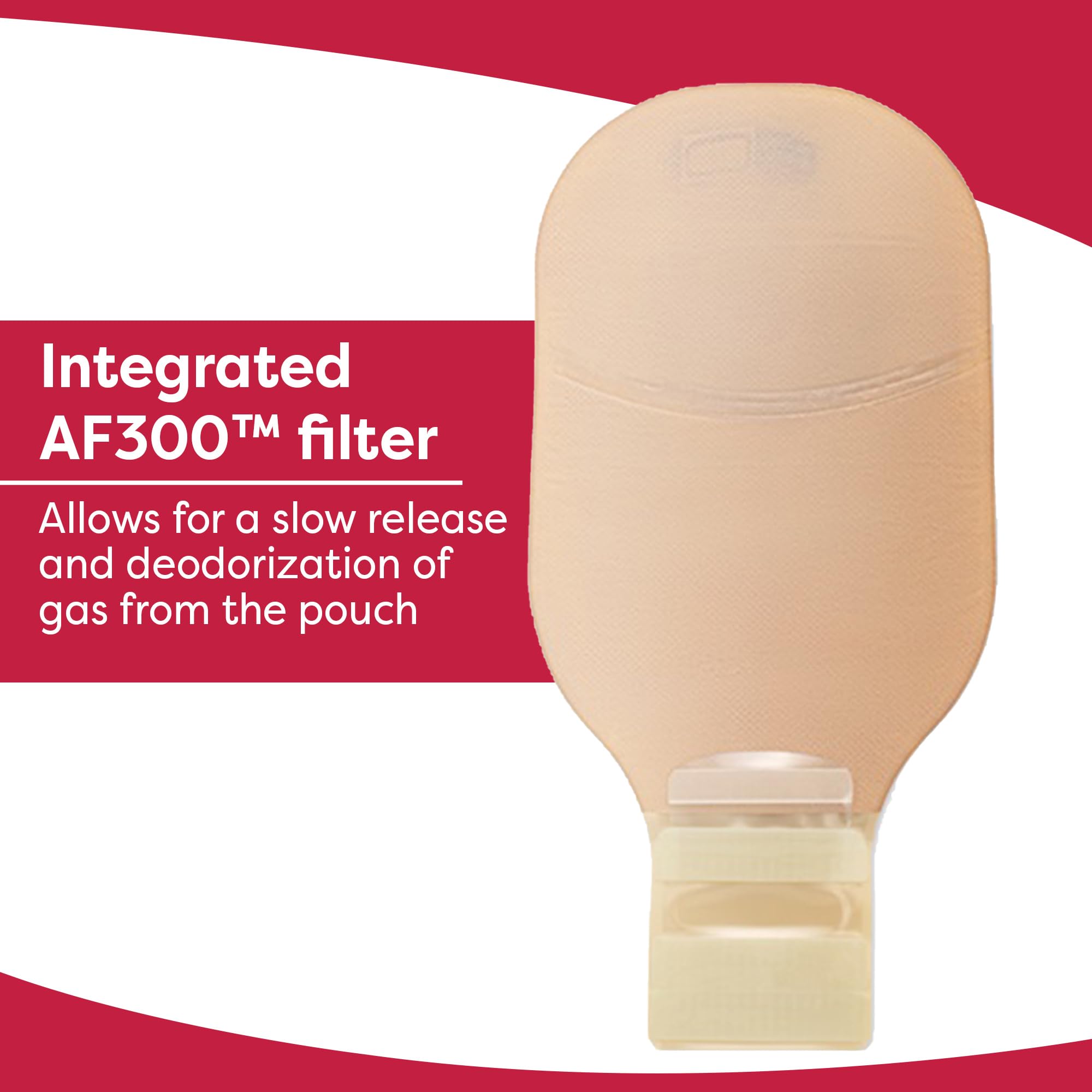 Hollister 8962 CeraPlus pouch with ceramide barrier protects skin.