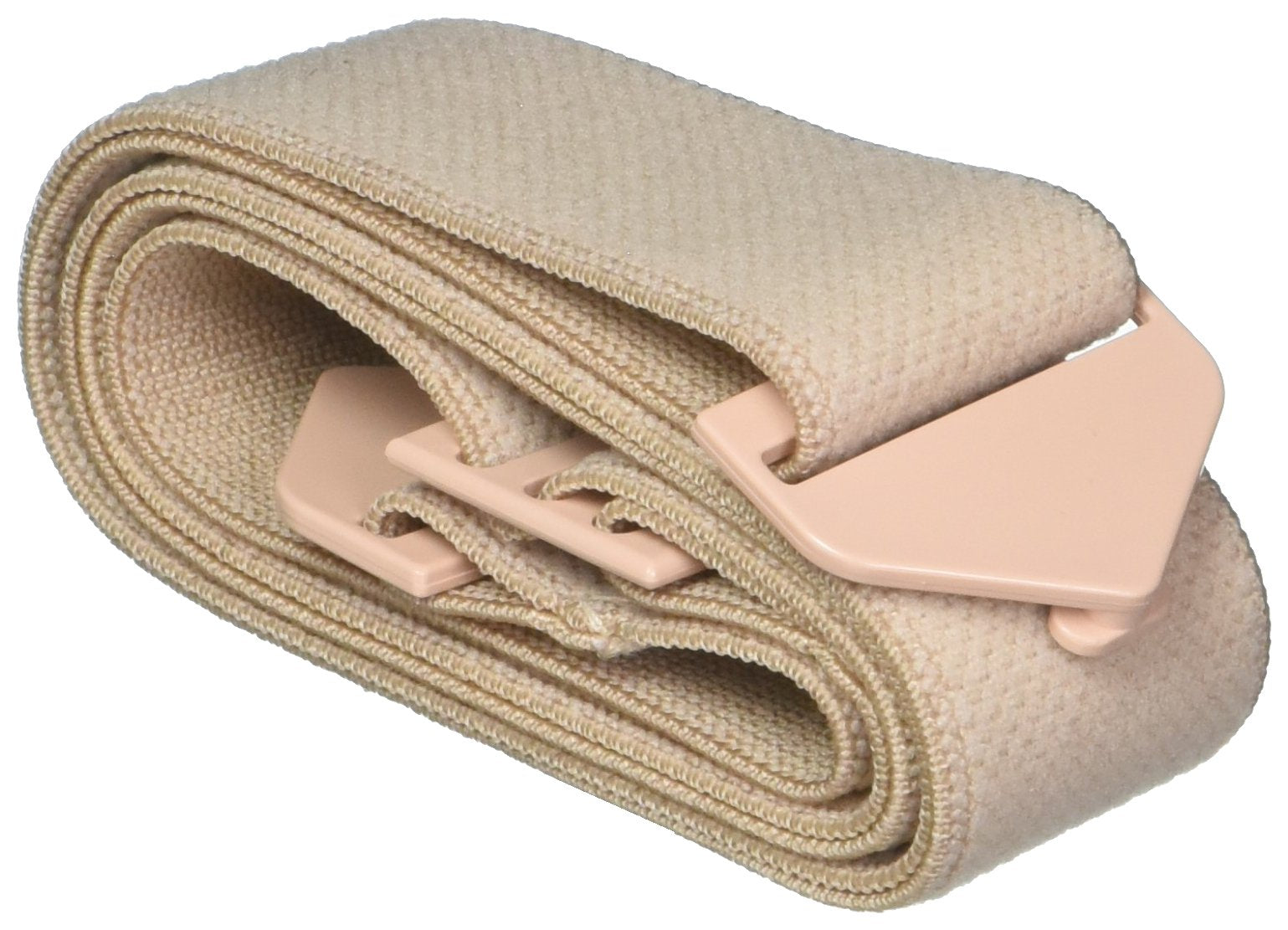 Hollister adjustable ostomy belt showing pouch attachment for secure, adjustable support.