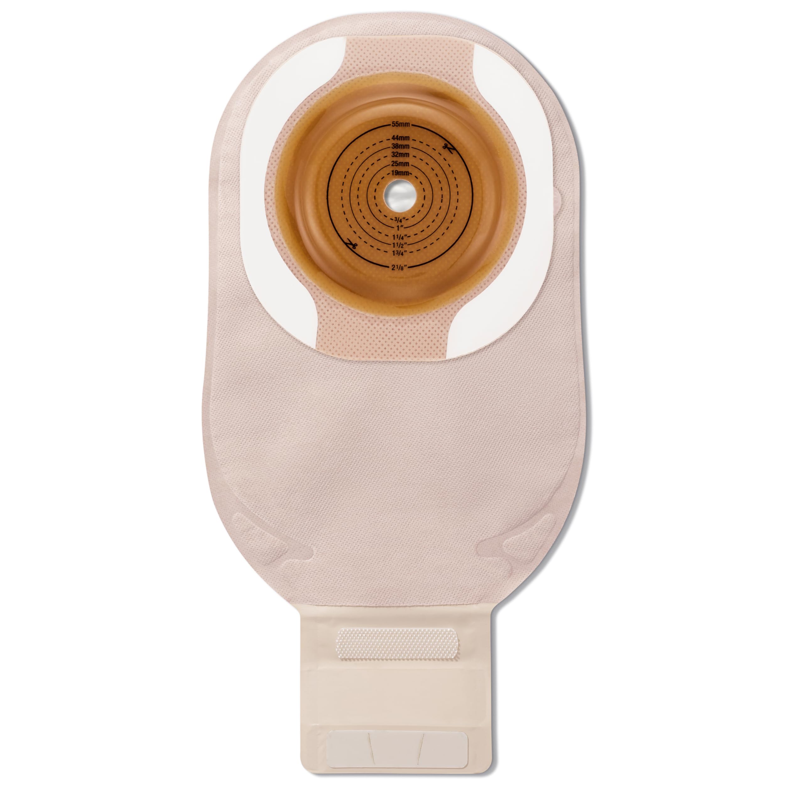 Hollister CeraPlus Soft Convex 12in pouch with Lock 'n Roll closure for secure sealing.