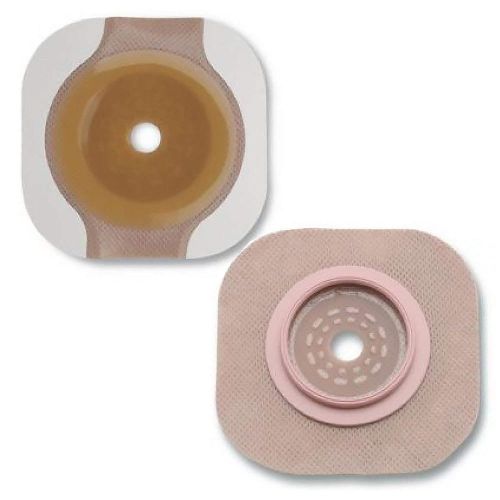 Hollister New Image Flextend barrier with adjustable flange for extended wear and reduced leakage risk.