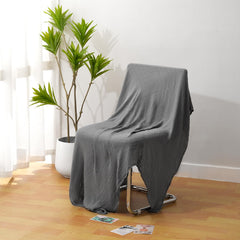 Hollyoo gray muslin swaddle blanket 47x47 for newborn wrapping.