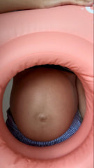 HOLO pregnancy pillow hole top view shows ergonomic design for belly relief.
