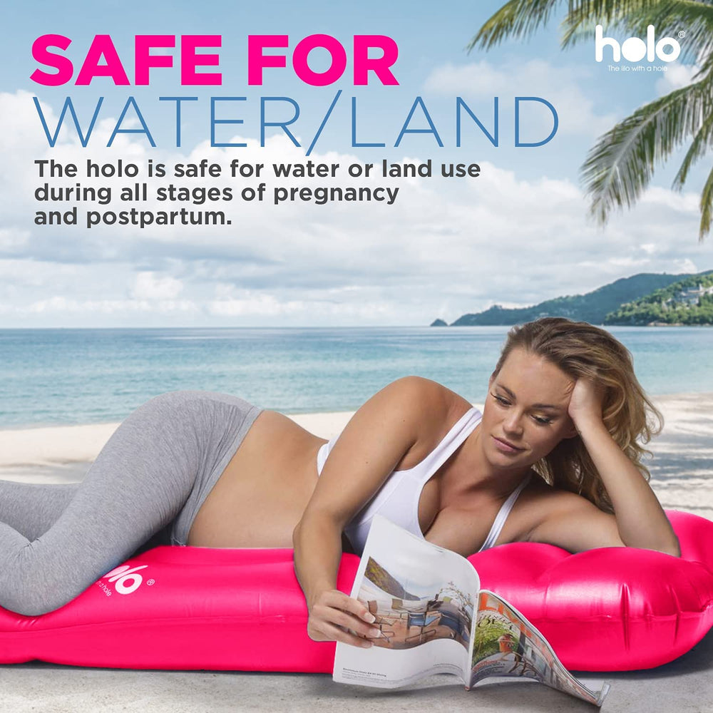 Raised rim and thicker tummy section aid spinal alignment and hip comfort.