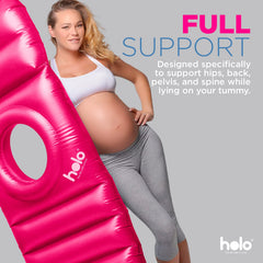 HOLO pillow with two inflatable sections and safety valves for safe use.