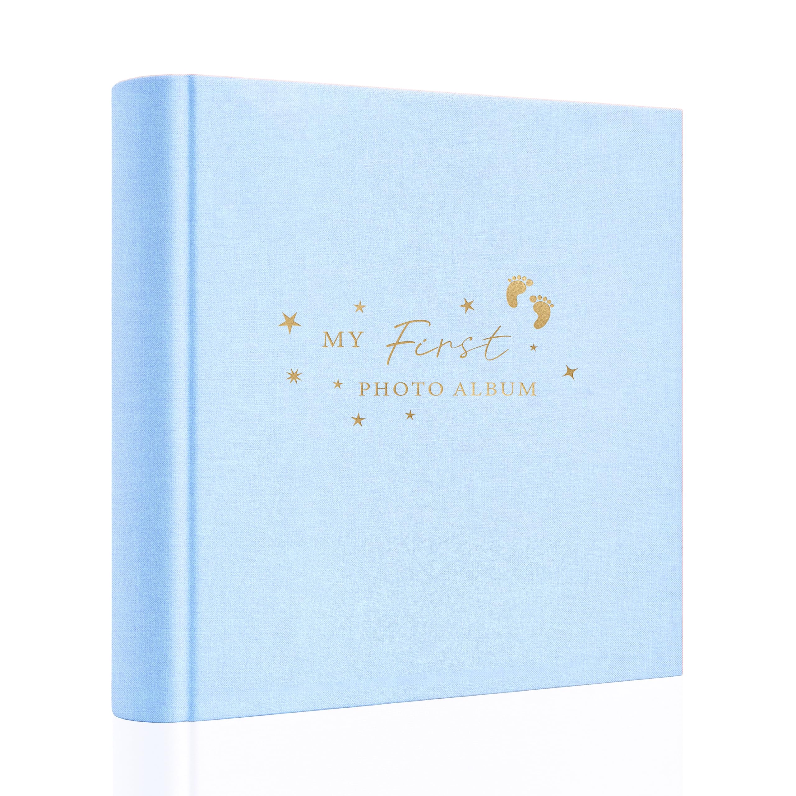 Holoary baby photo album with 4x6 pockets for 100 photos, preserving memories.