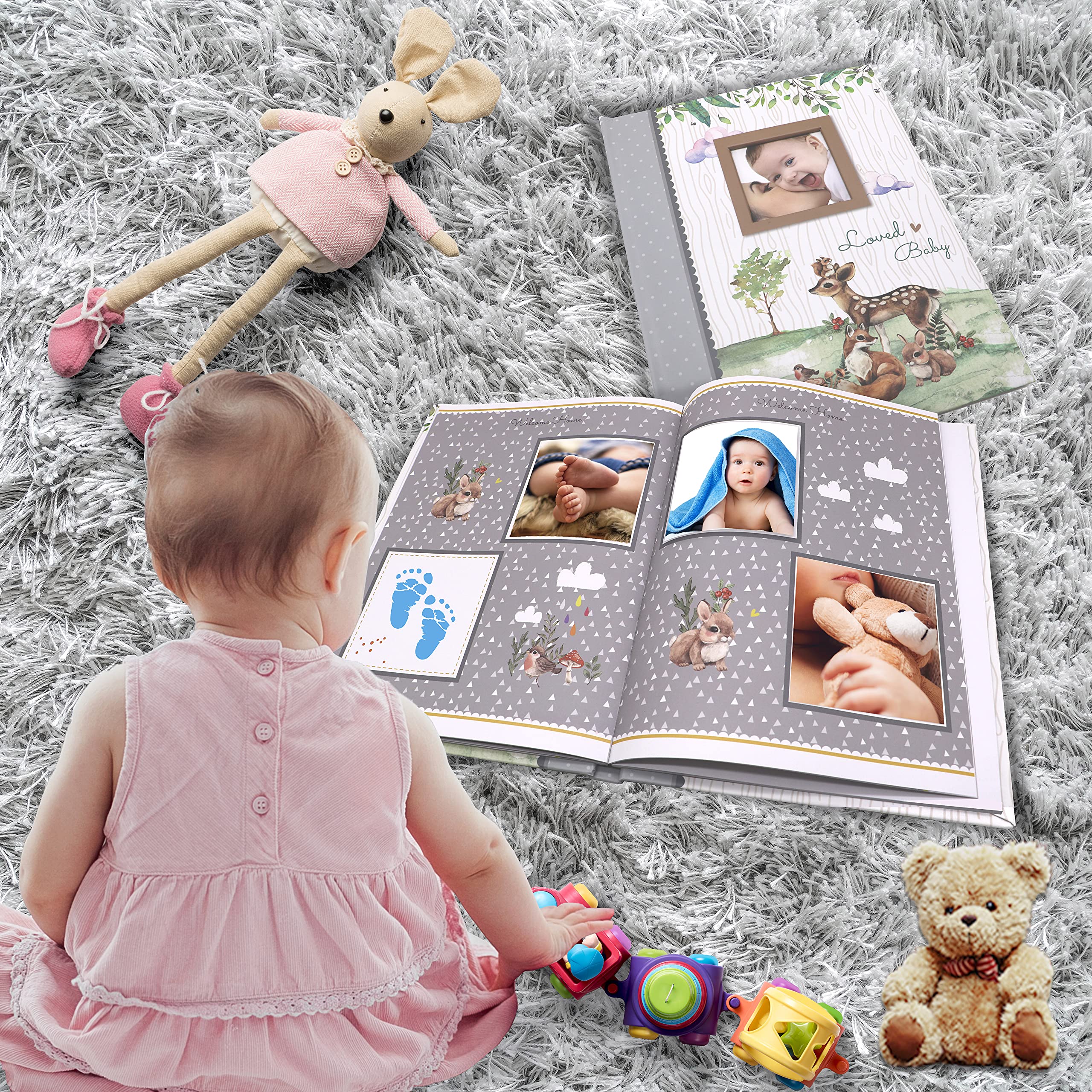 Hard cover and acid-free pages provide long-lasting keepsakes.