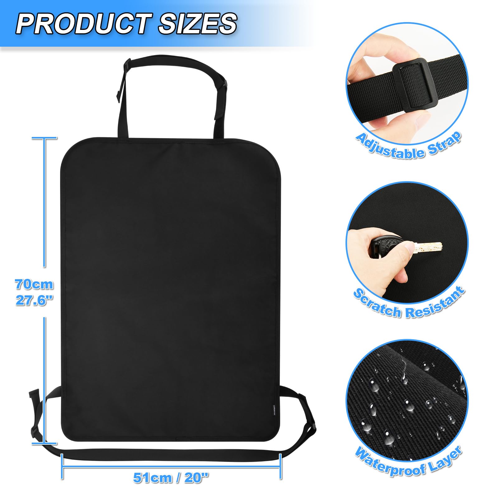 Homakover x-large back seat cover 28x20 provides full-seat protection against mud and footprints
