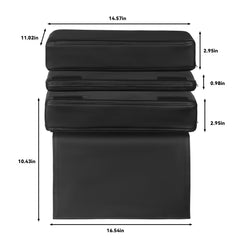 HOMBYS booster seat side view highlights compact profile for barbers