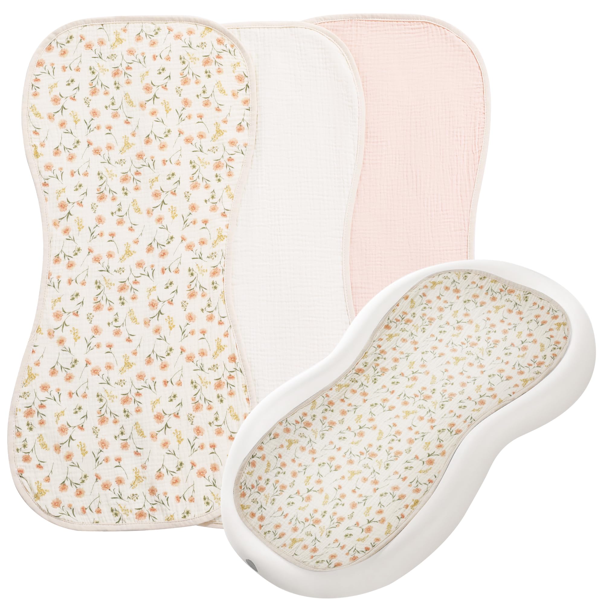 HOMBYS cream white changing pad liner with soft cotton touch for baby comfort