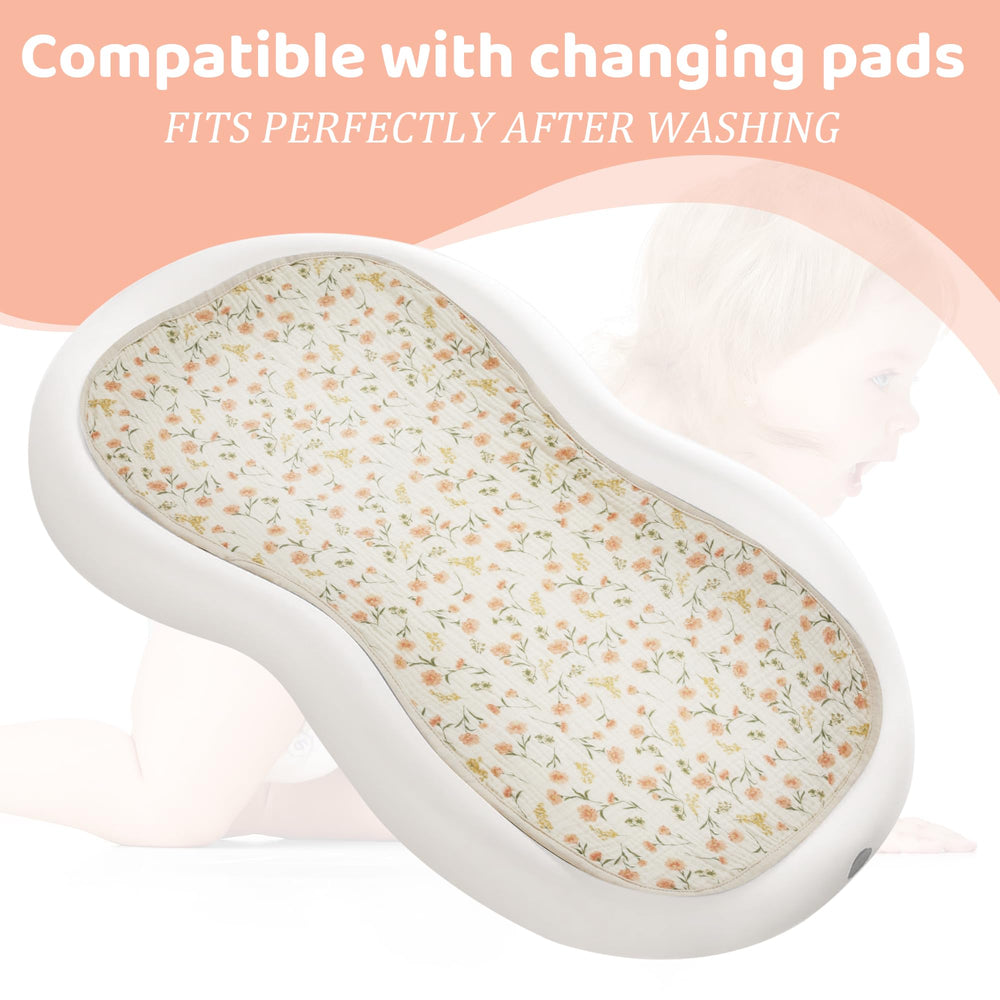 HOMBYS liner fits standard changing pads for neat, protected changes
