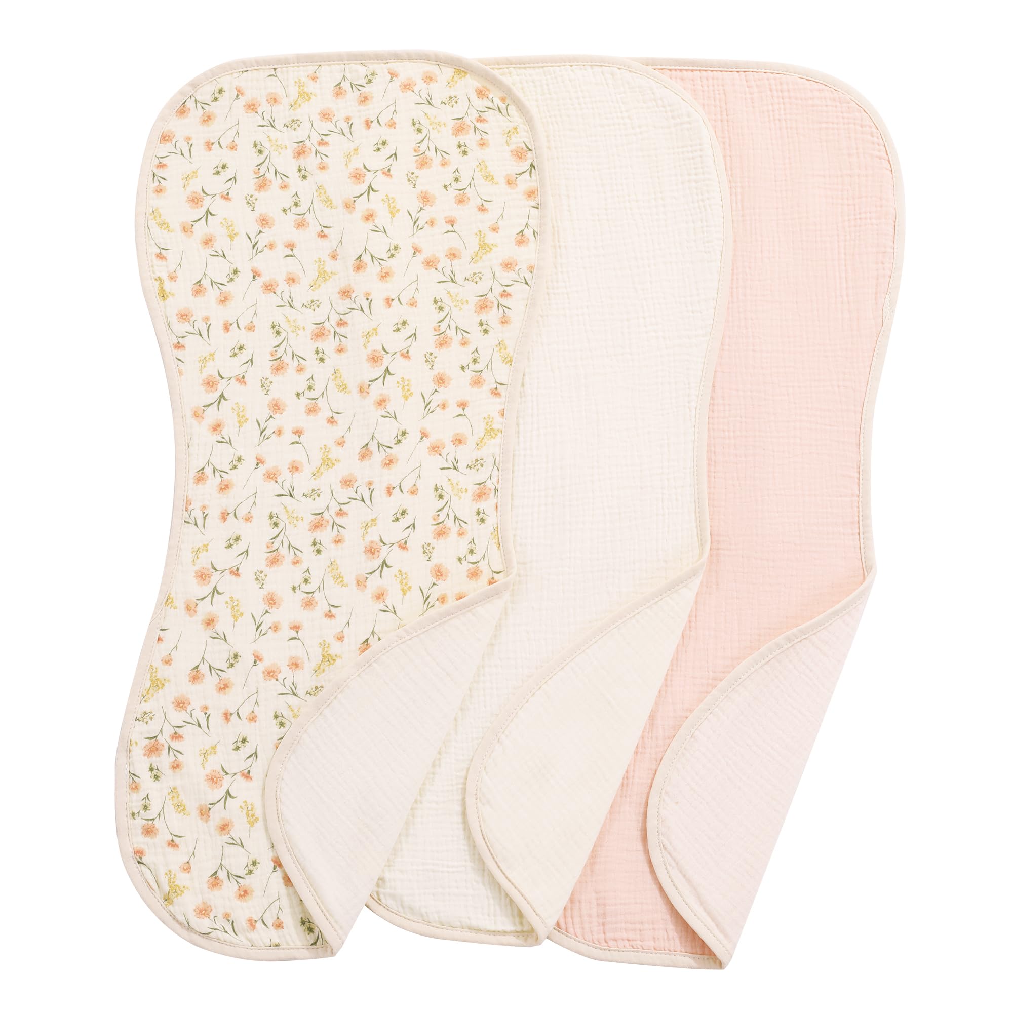 HOMBYS three-pack of liners includes Cream White, Pink, Floral patterns