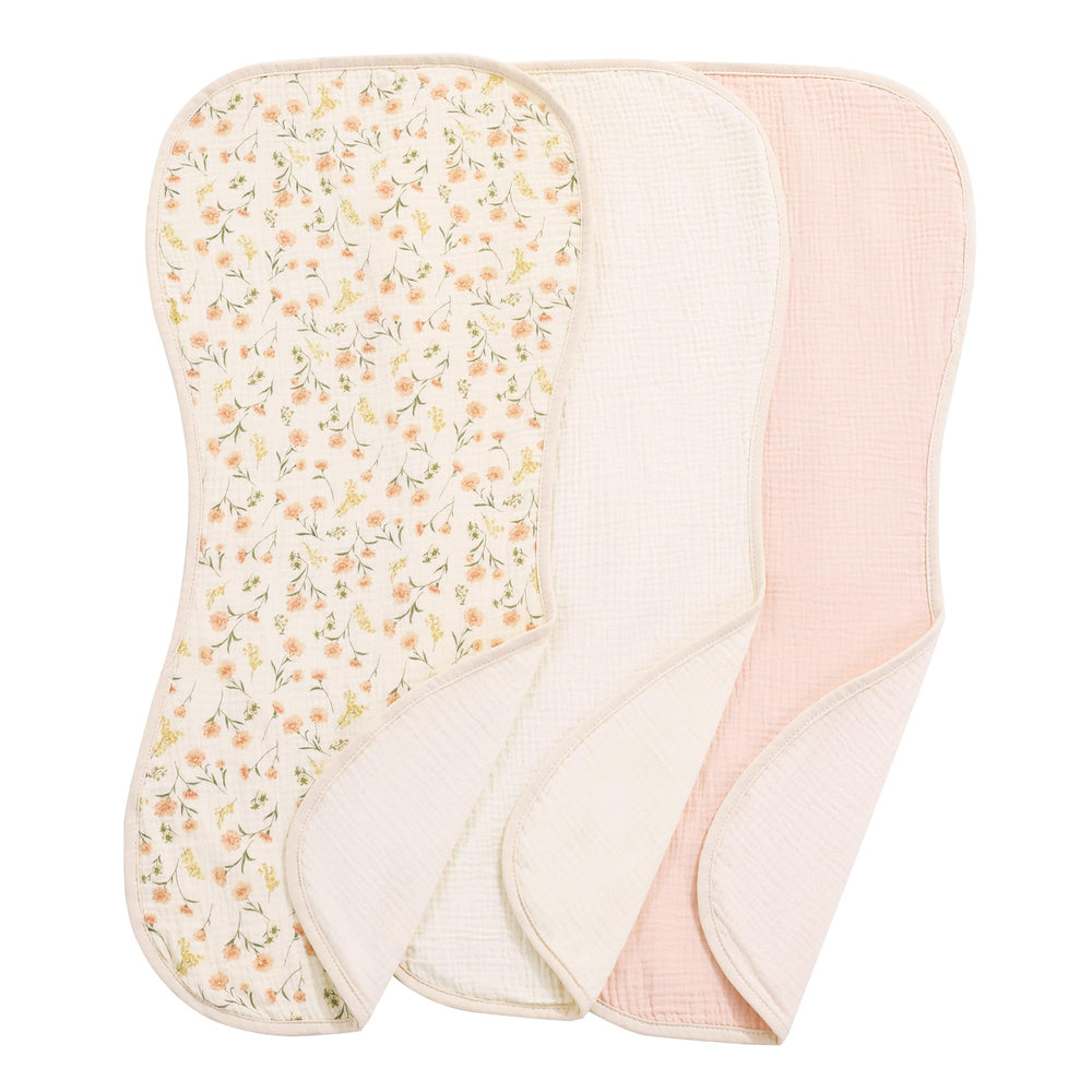 HOMBYS three-pack of liners includes Cream White, Pink, Floral patterns
