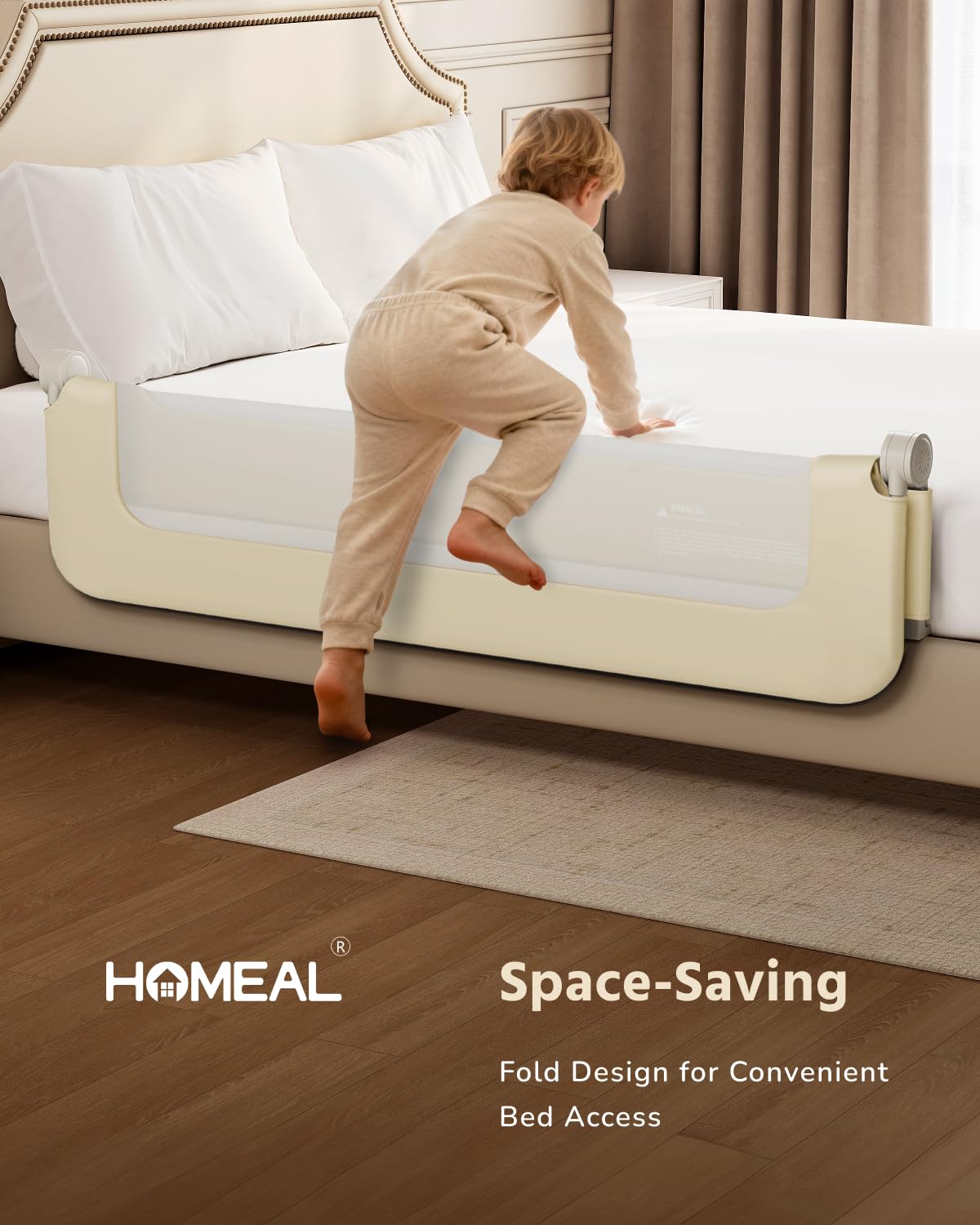 HOMEAL breathable mesh cover keeps air flowing for comfortable sleep.