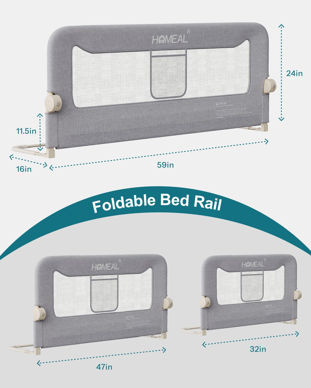 HOMEAL sizes fit twin to king beds for versatile bedroom layouts.