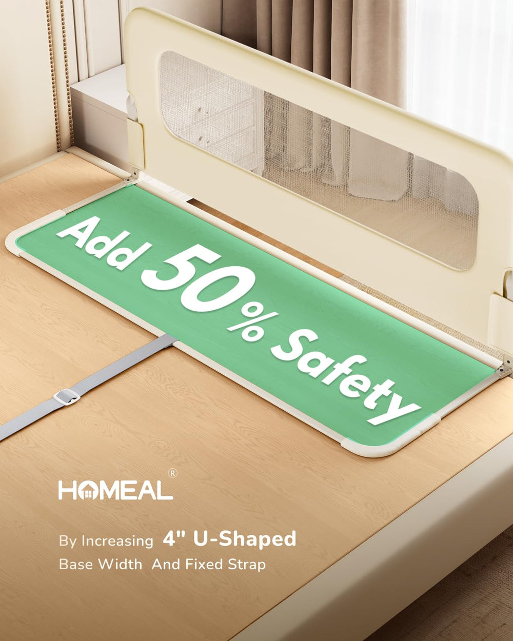HOMEAL tool-free assembly lets you install quickly without tools.
