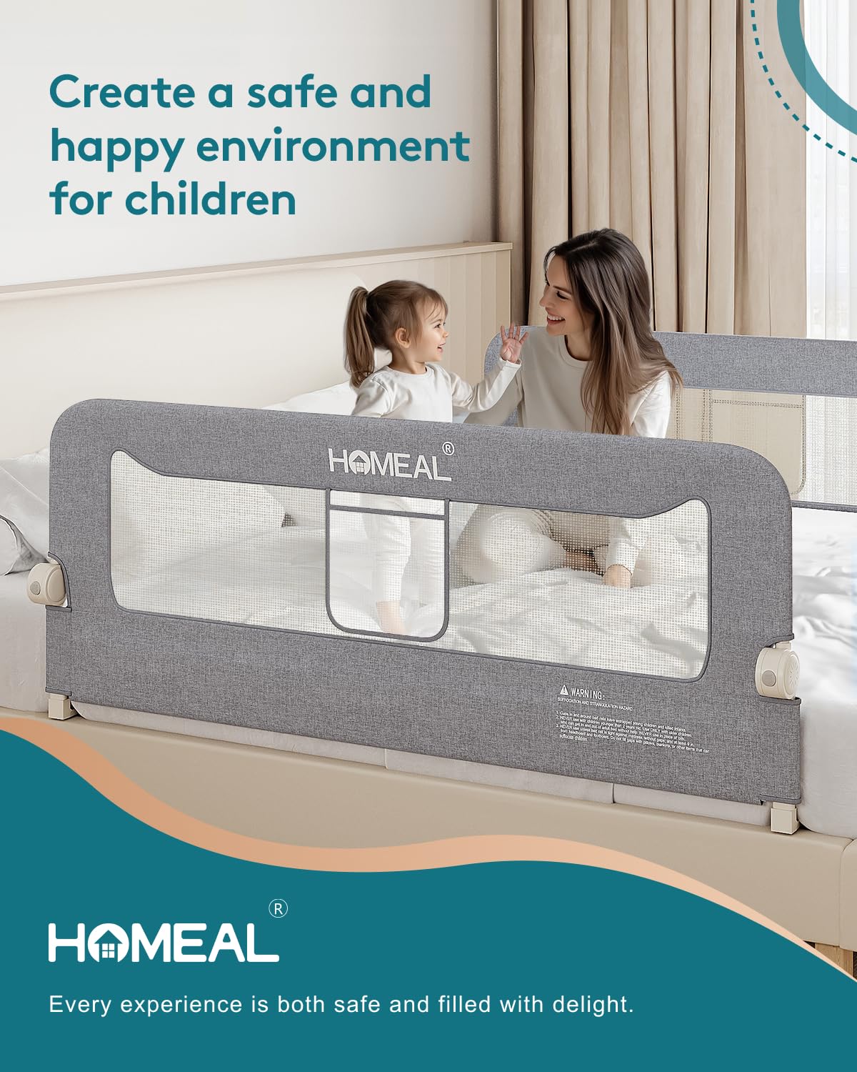 HOMEAL foam padding protects your toddler while guarding edges.