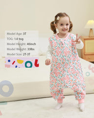 HOMEAL sleep sack available in sizes from 12-18m to 5T-7T grows with child