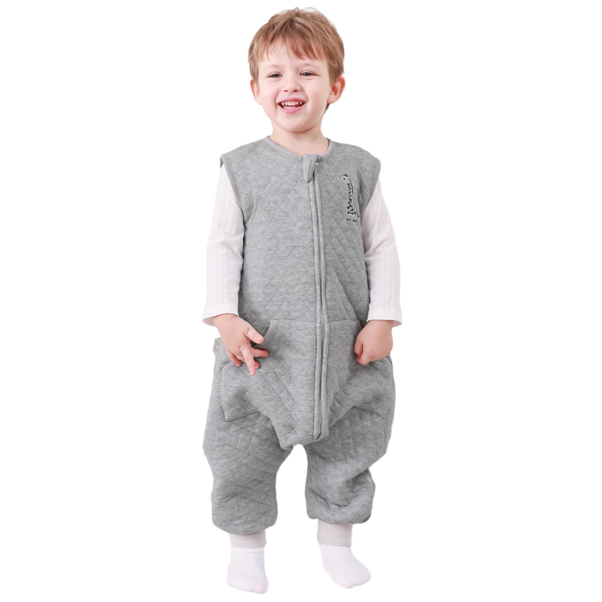 HOMEAL Toddler Sleep Sack with Legs provides warm, breathable comfort for naps and sleep.