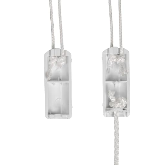 HomeAmore BreakAway white condenser enhances modern blind aesthetics