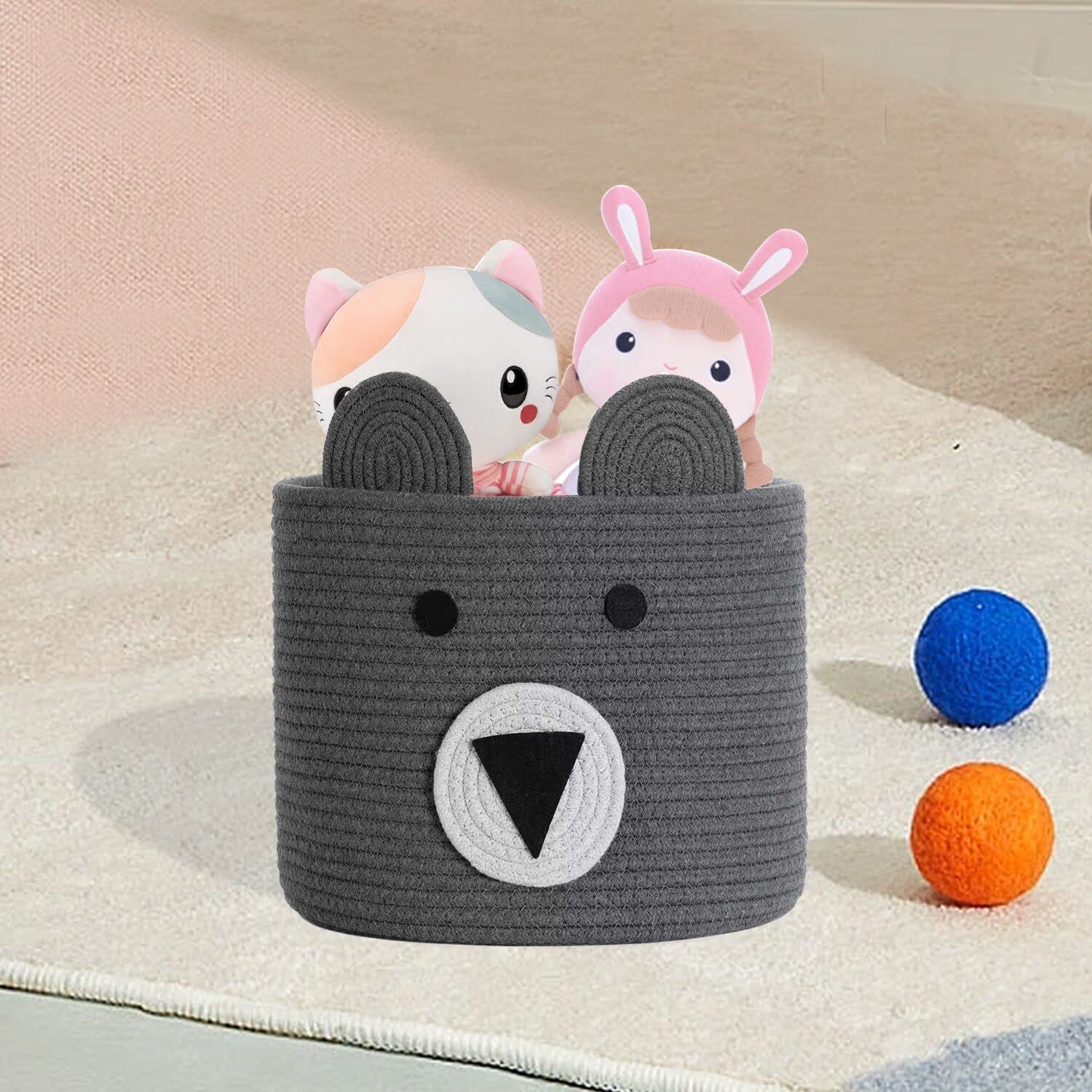 Homearda multipurpose storage basket keeps clothes towels and books neatly