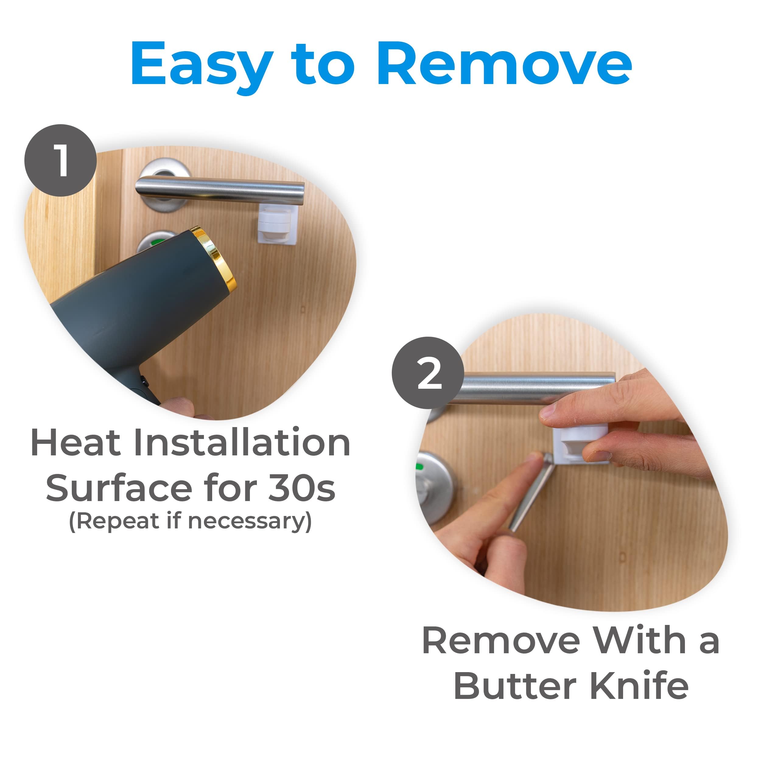 HomeBrella discreet design locks blend with any room decor.