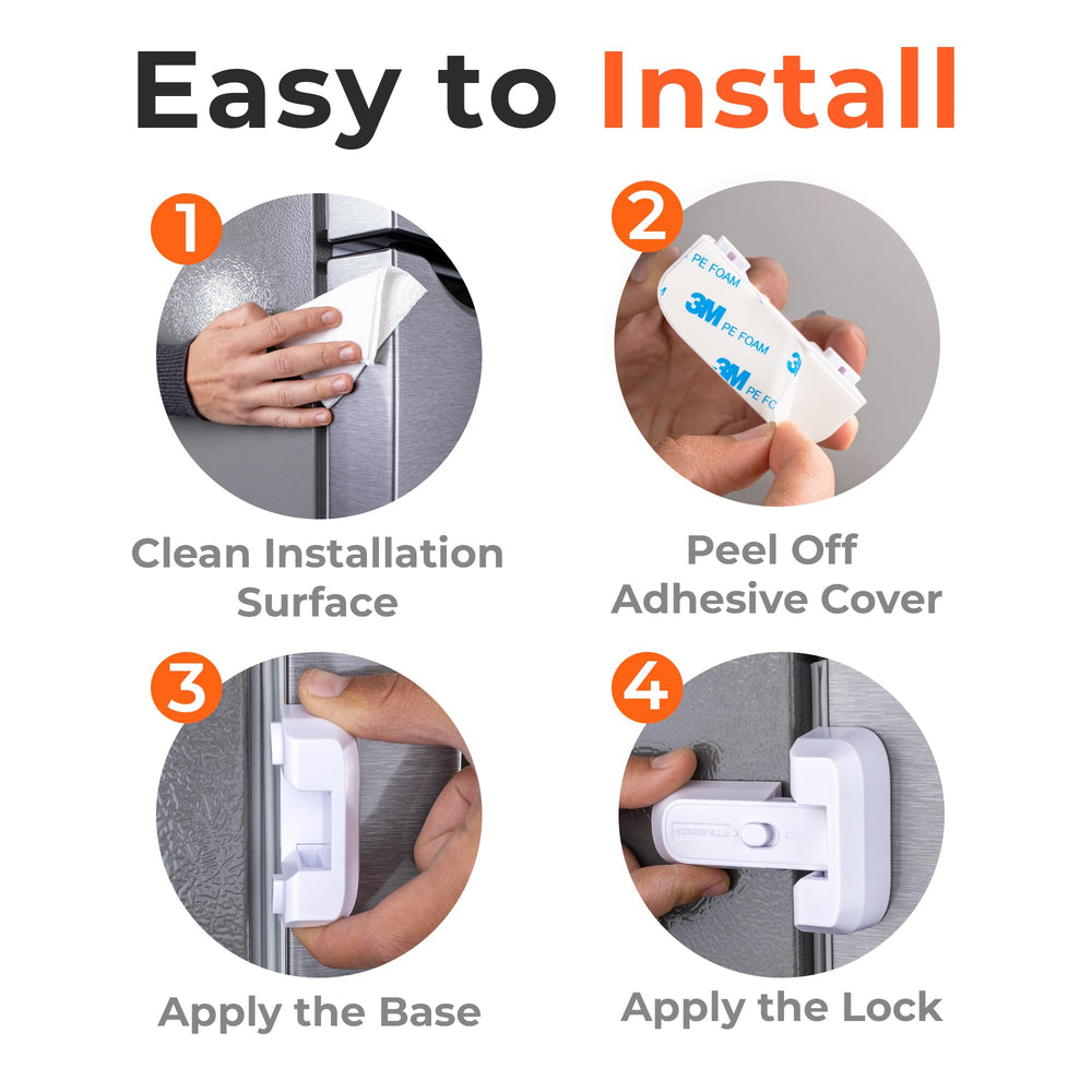 HomeBrella fridge lock with disable feature for flexible use.