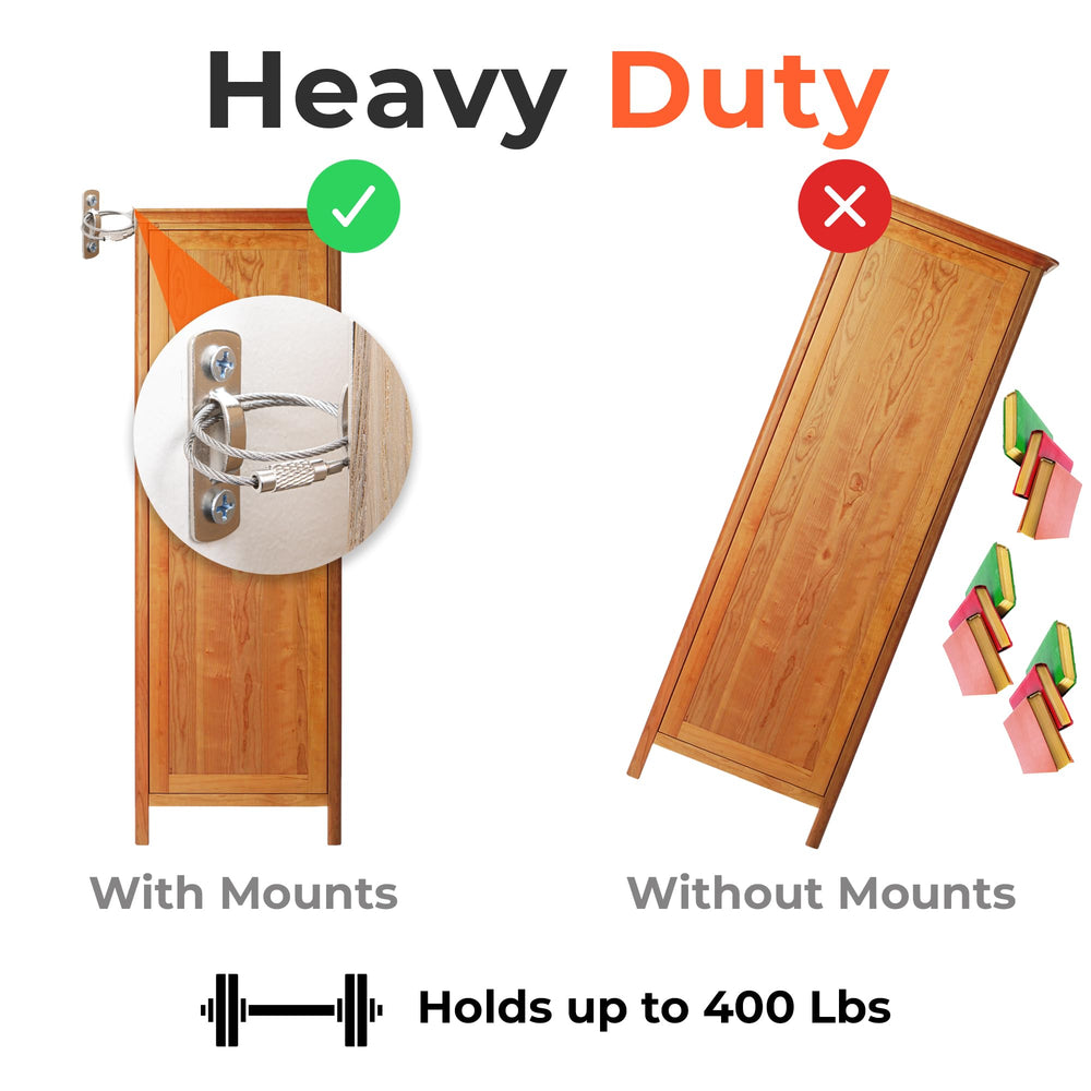 HomeBrella heavy-duty stainless steel brackets highlight durable mounting hardware.