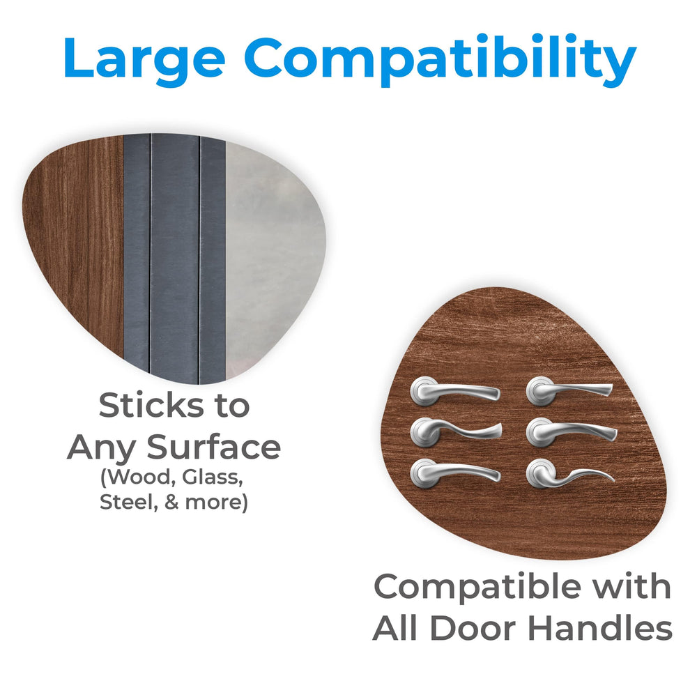 HomeBrella 1-year warranty on door lever locks.