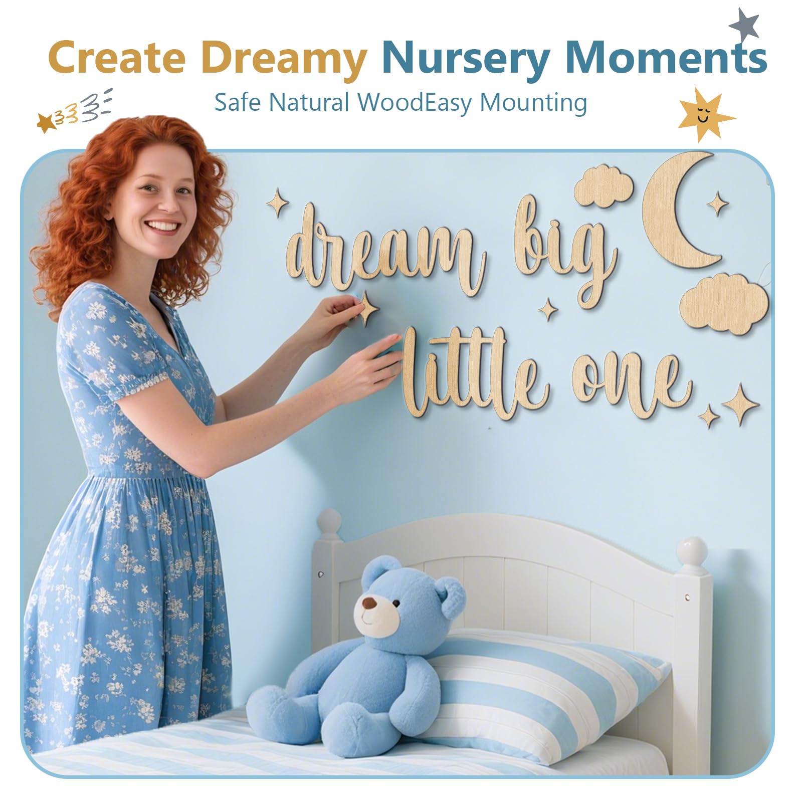 HomeCasa Big sign adds bold statement to baby room mood.