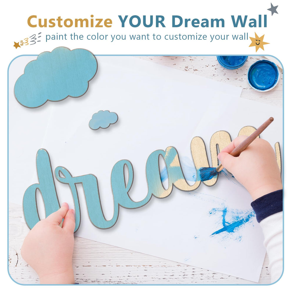 HomeCasa Cloud sign adds gentle whimsy to kid's space.