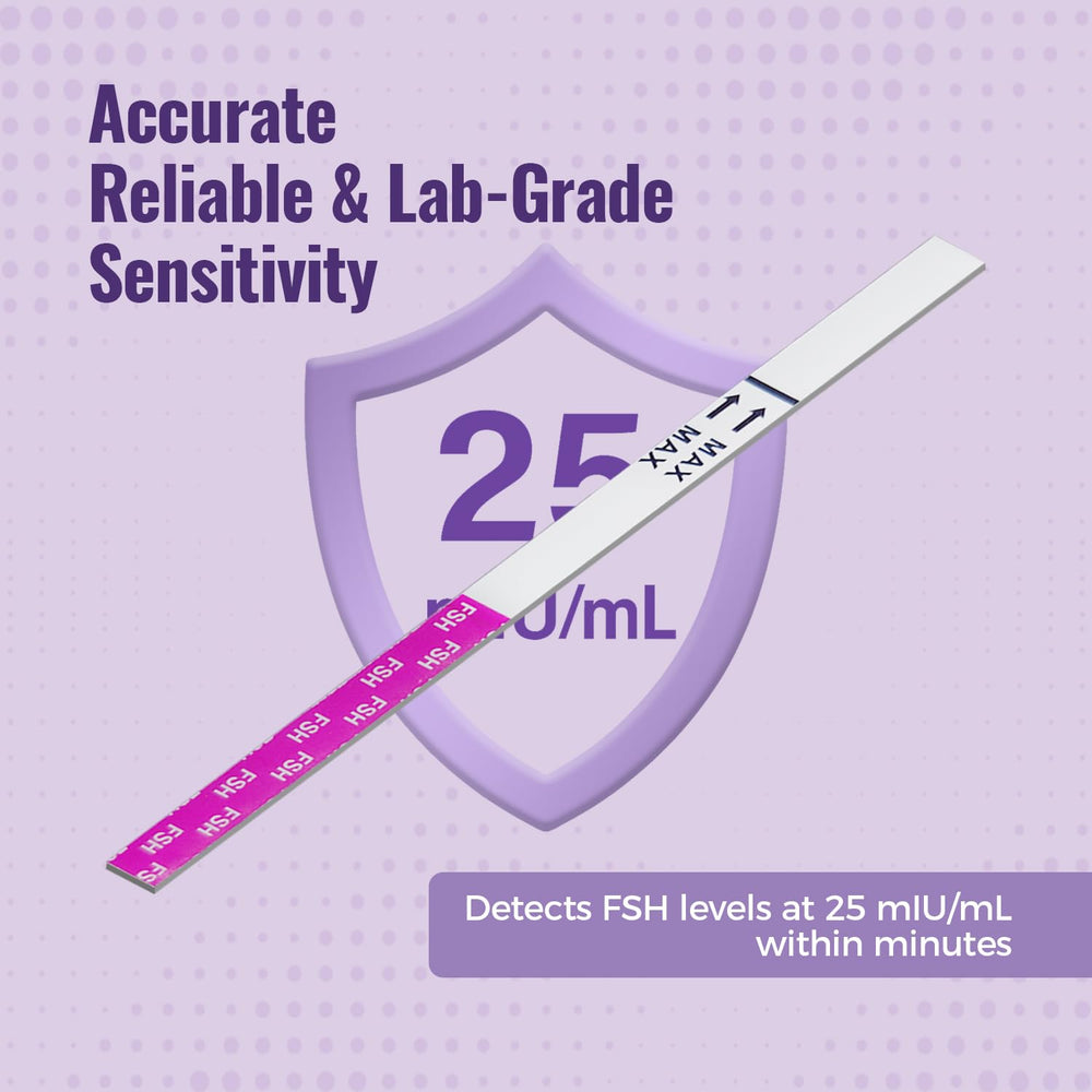 HOMEDSUN 10-pack of FSH strips for multiple checks