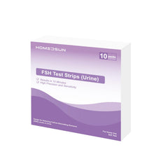 HOMEDSUN FSH test strip dipped in urine for at-home monitoring