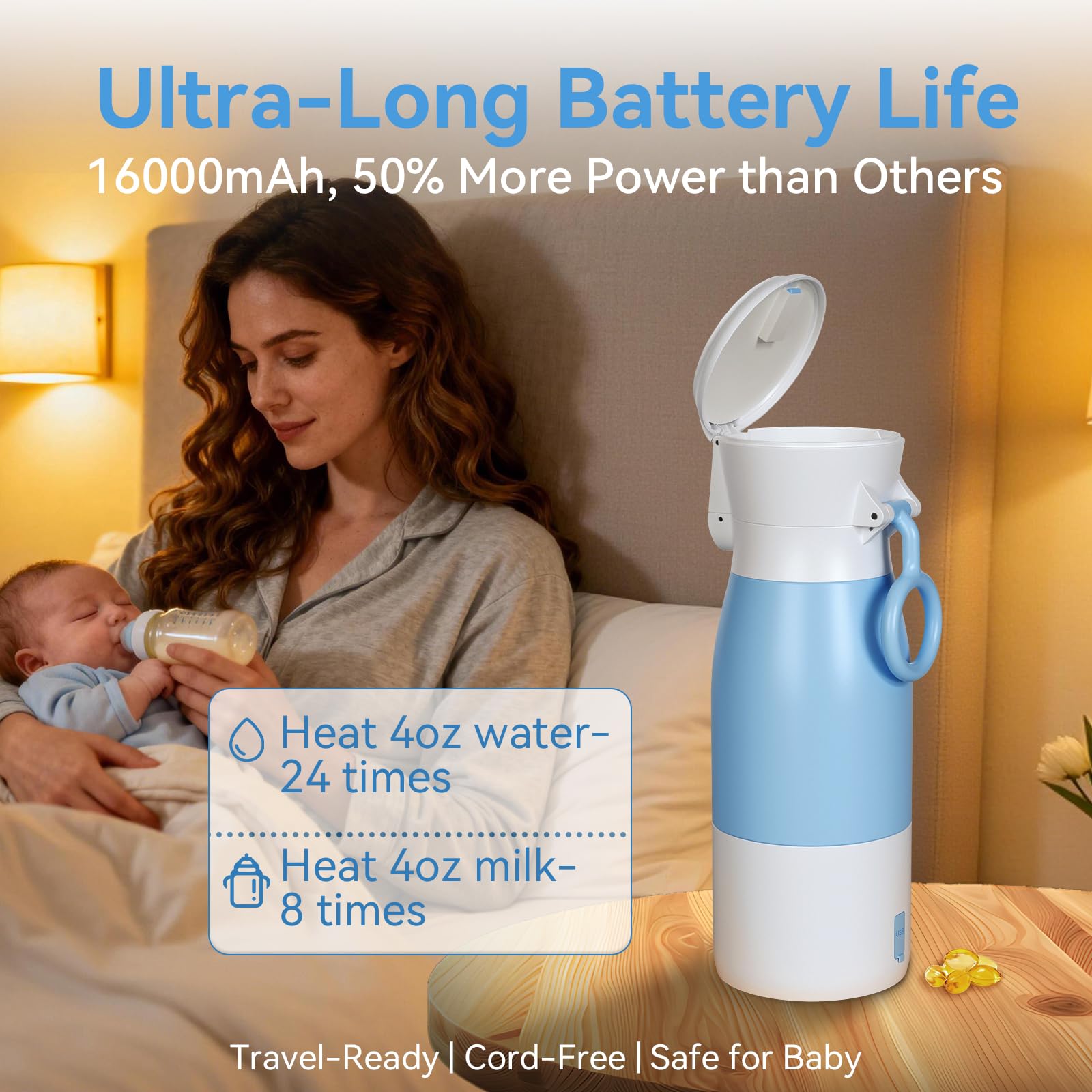 HOMEHELP 17oz capacity supports all day use during outings.