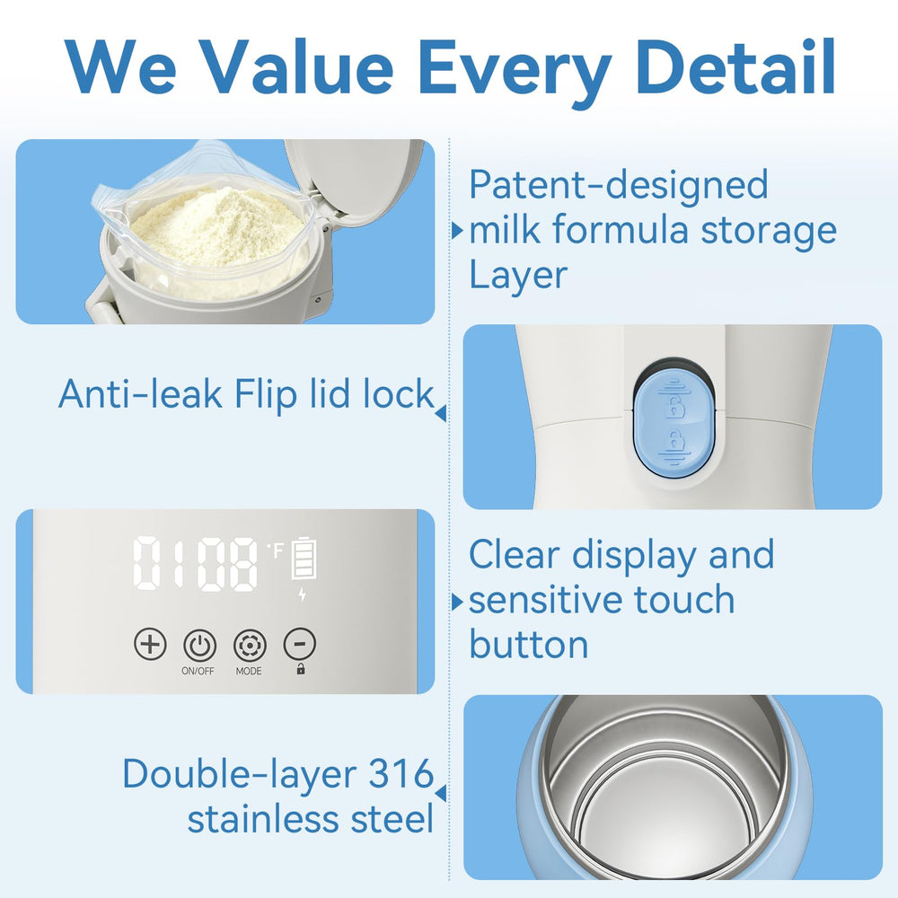 HOMEHELP 316 stainless steel interior preserves taste and eases cleaning.