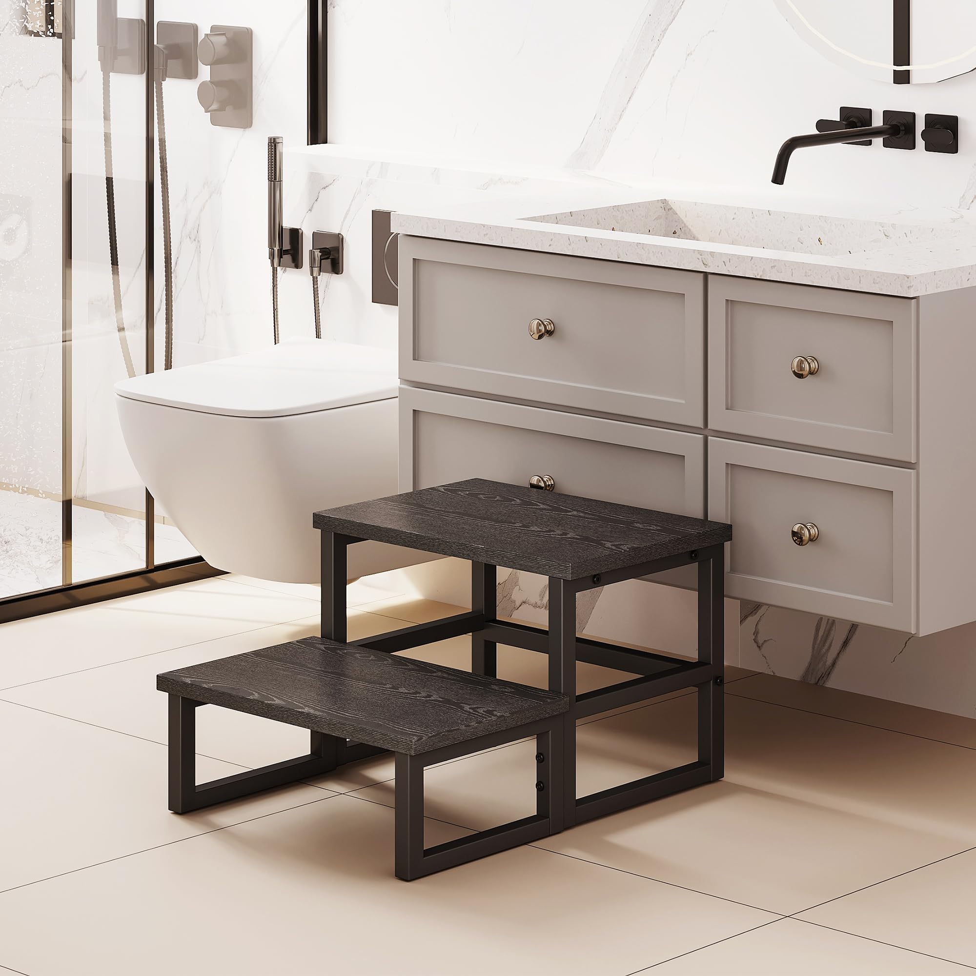 Homeiju detachable two-stool configuration for flexible family use.