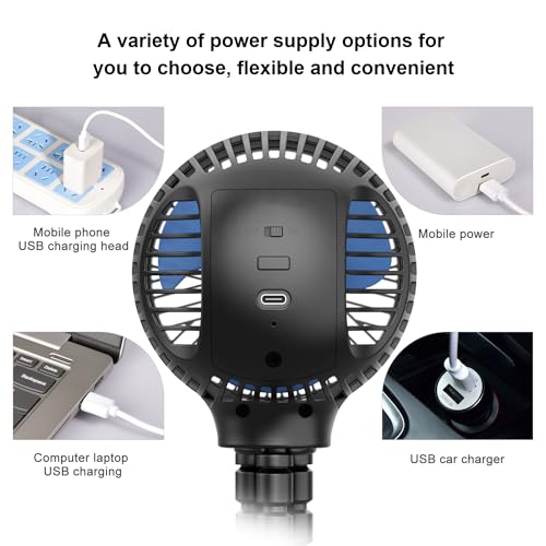 HomeLifairy clip-on fan attached to a stroller for on-the-go cooling