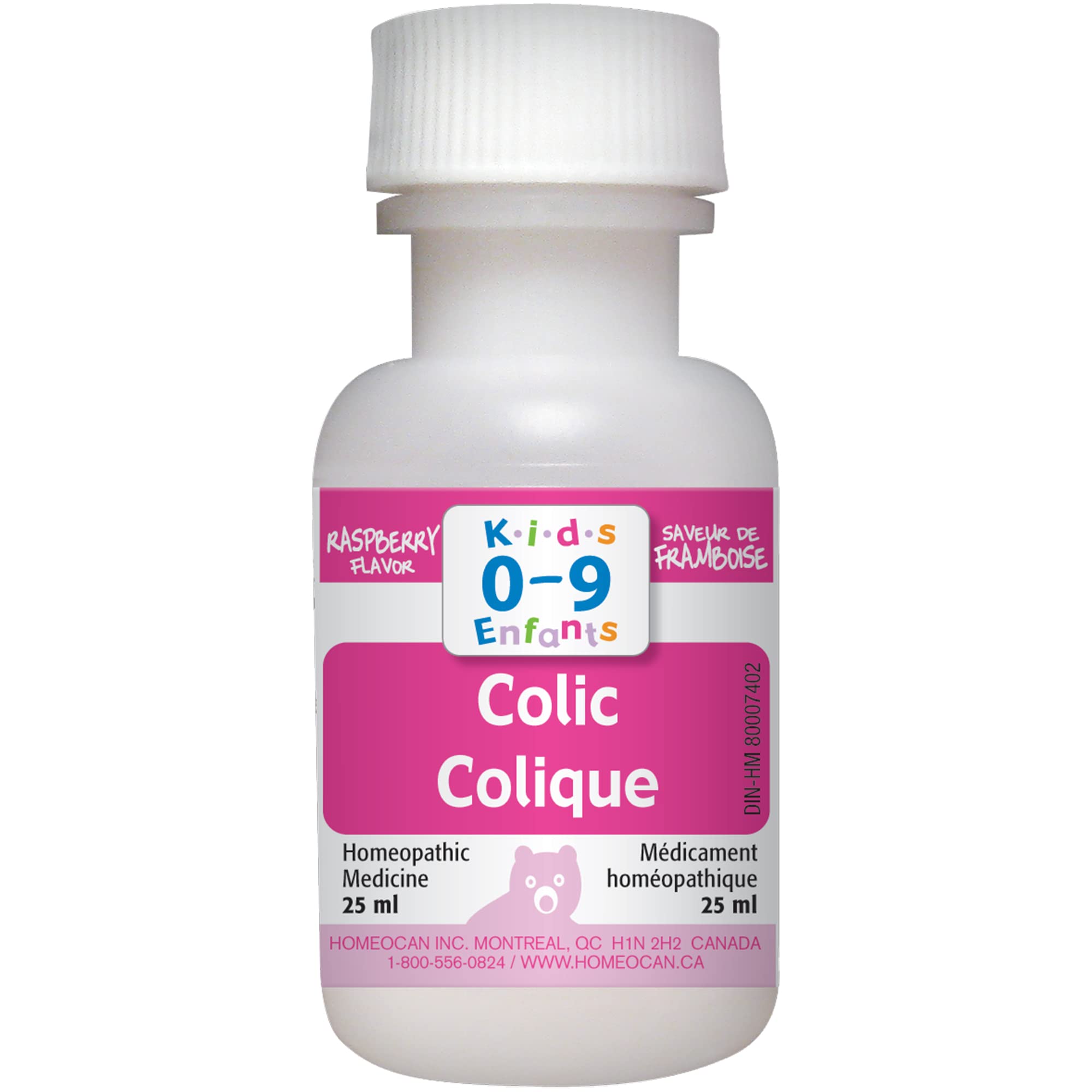 Homeocan Hmeo Kids Colic Solution 25ml dropper dispensing precise drops