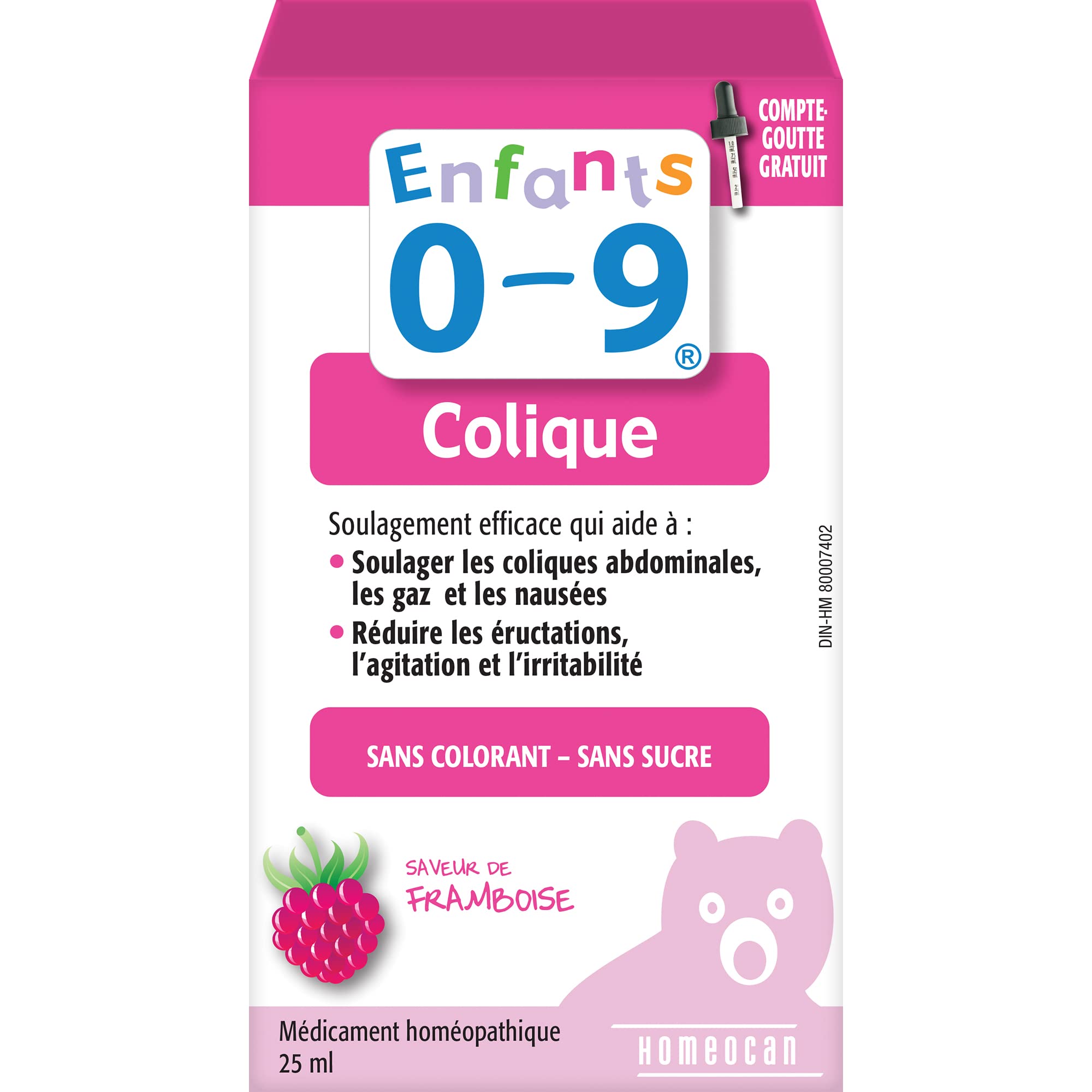 Homeocan Hmeo Kids Colic Solution 25ml packaging label for quick reference