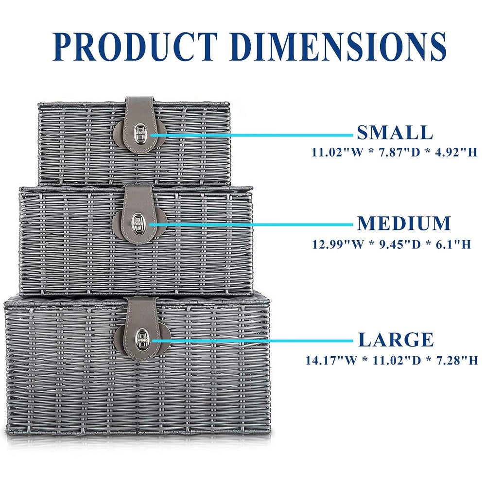 Homepeaz basket-three-piece-set provides coordinated storage across rooms.