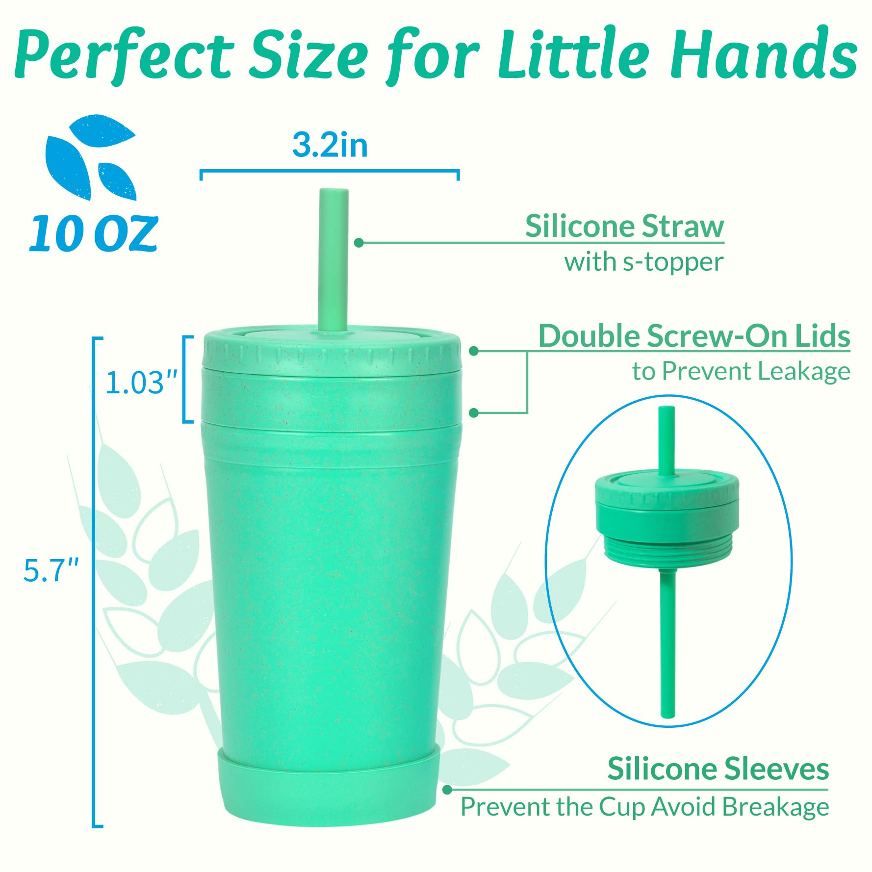 Homestockplus bite-resistant straw and BPA-free cup support safe exploration for kids.