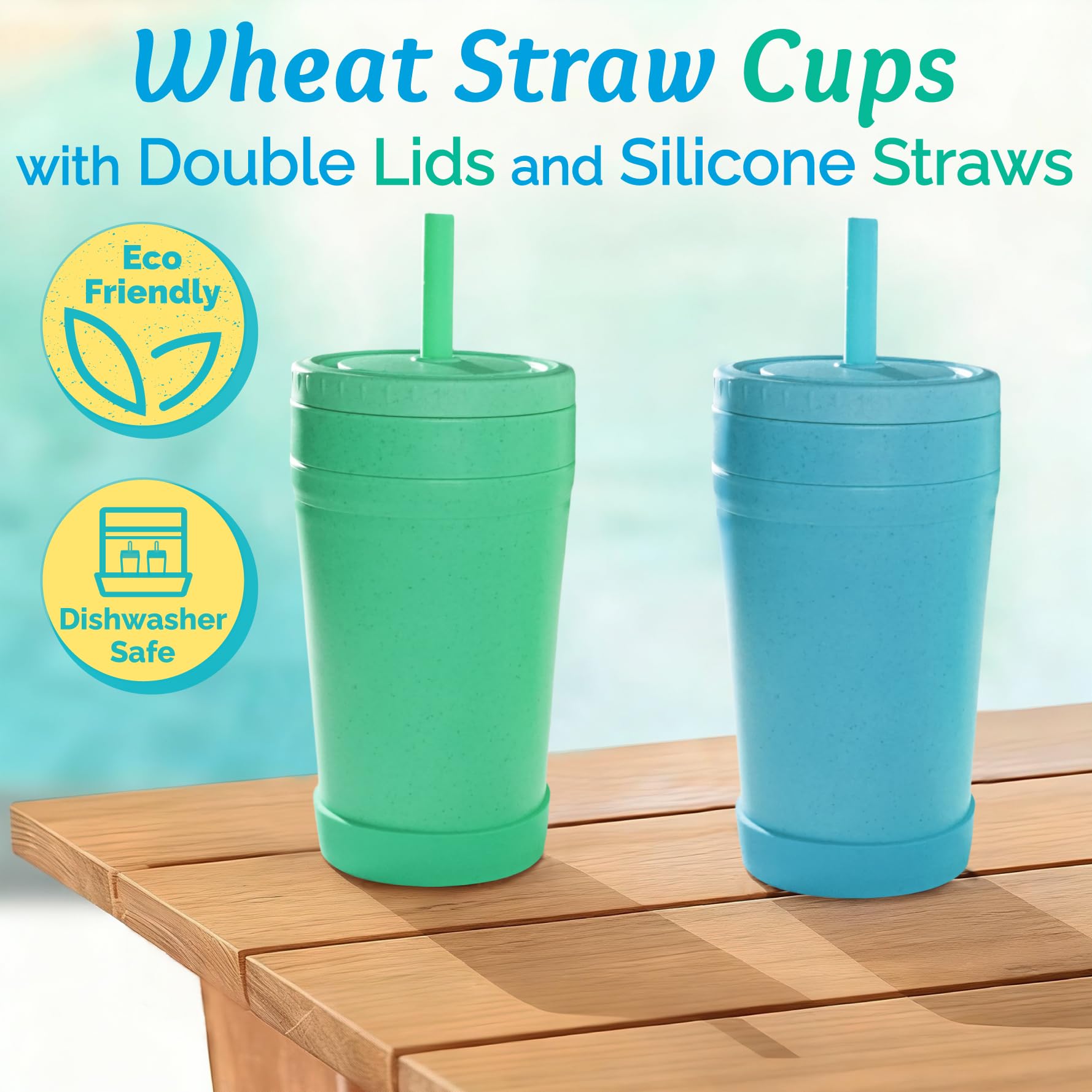 Homestockplus silicone straw in cup supports comfortable sipping without bite-through risk.