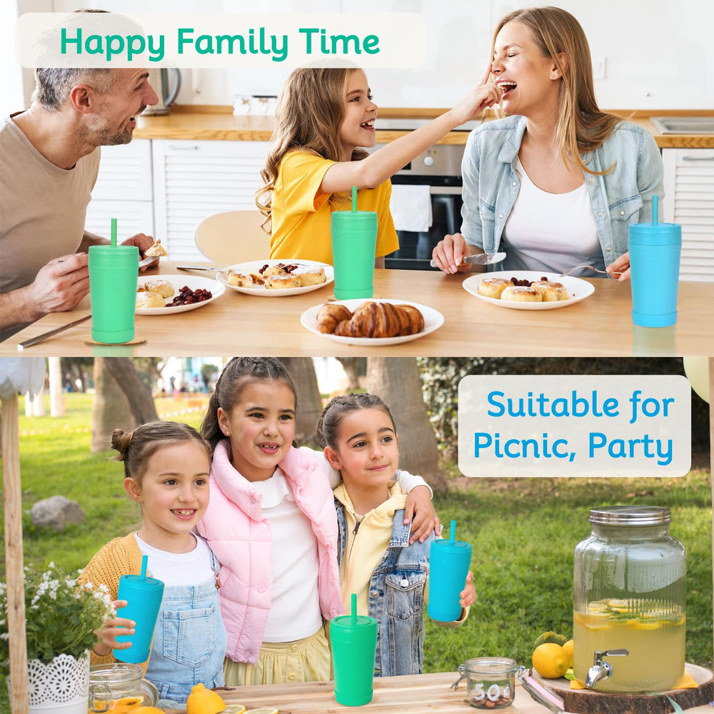 Homestockplus stackable cups save storage space for busy families.