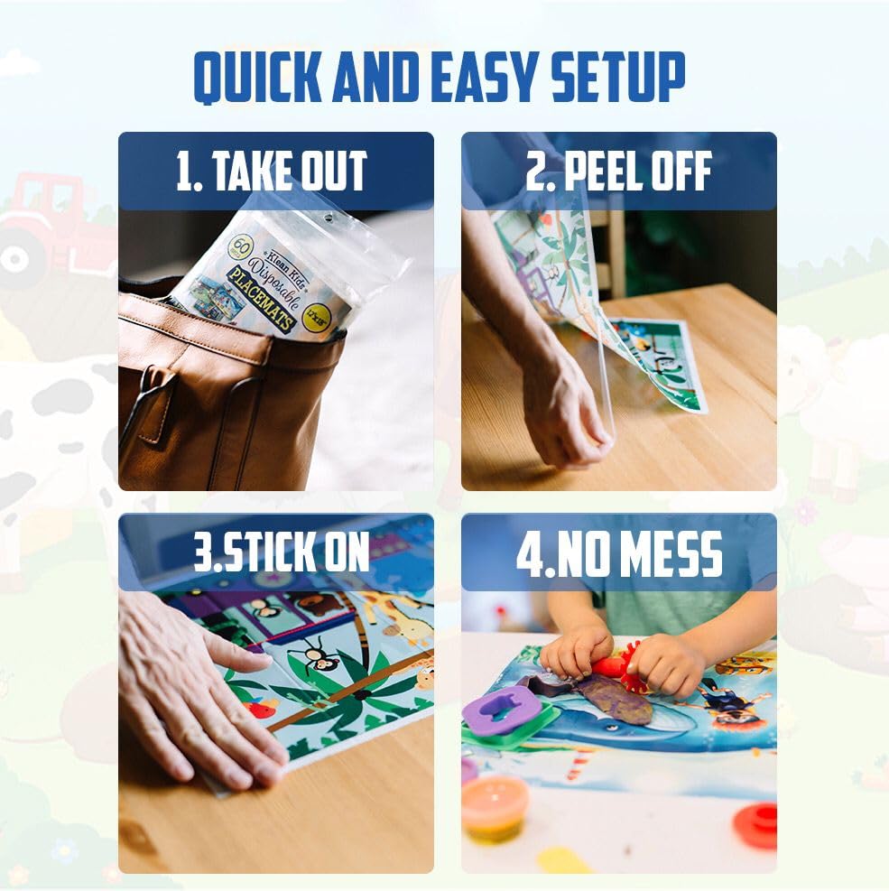 HomeWorthy resealable packaging for quick one-at-a-time mat access