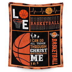 Homexzdiy basketball blanket pattern closeup adds cozy sports vibes.